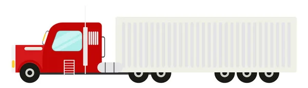 Großer Lkw Illustration Vektor Auf Weißem Hintergrund — Stockvektor