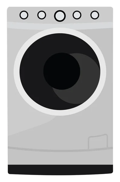 Washing Machine Illustration Vector White Background — Stock Vector