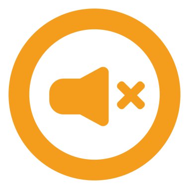 Ses yok, illüstrasyon yok, beyaz arkaplan üzerinde vektör.