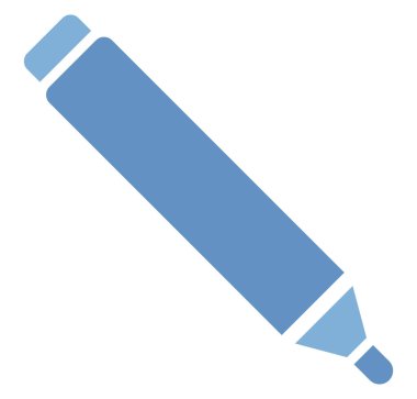 Mavi işaret, illüstrasyon, beyaz arkaplan üzerindeki vektör.