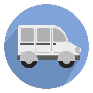 Beyaz araba, illüstrasyon, beyaz arkaplan vektörü.