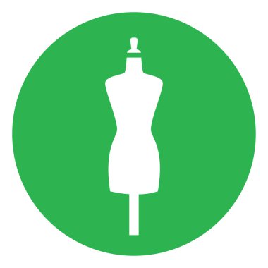 Manken dikme, illüstrasyon, beyaz arkaplanda vektör.