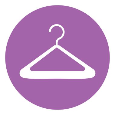 Beyaz askı, illüstrasyon, beyaz arkaplanda vektör.