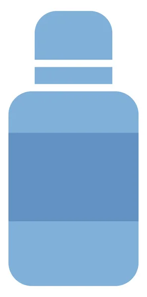 Color Azul Pintura Una Botella Ilustración Vector Sobre Fondo Blanco — Archivo Imágenes Vectoriales