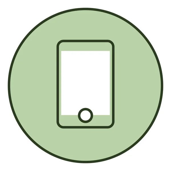 Zakelijke Telefoon Illustratie Vector Witte Achtergrond — Stockvector