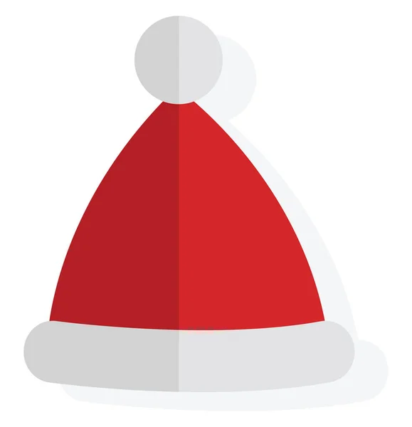 Christmas Hat Illustration Vector White Background — Stock Vector