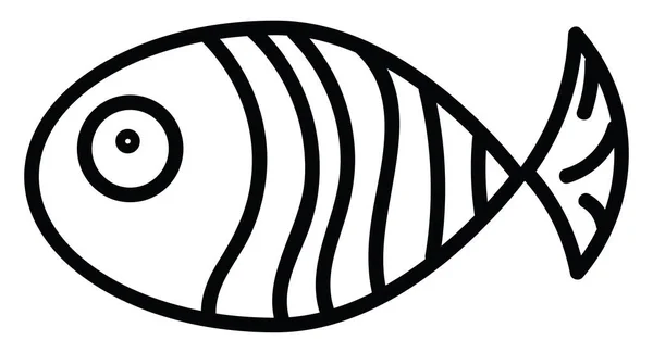 Pesce Pagliaccio Bianco Illustrazione Vettore Sfondo Bianco — Vettoriale Stock