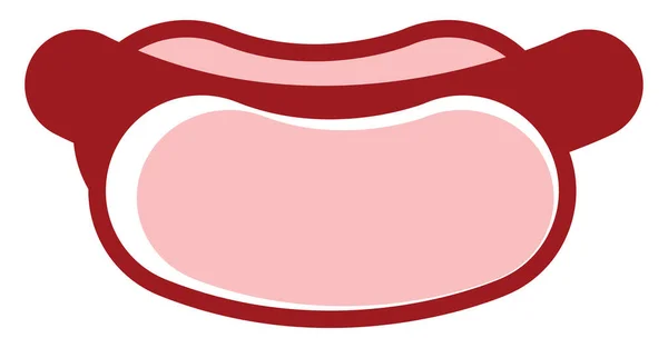 Delizioso Hot Dog Illustrazione Vettore Sfondo Bianco — Vettoriale Stock