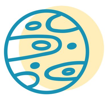 Mars gezegeni, illüstrasyon, beyaz arkaplan üzerindeki vektör.