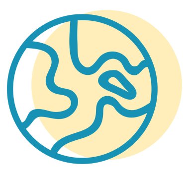 Venüs gezegeni, illüstrasyon, beyaz arkaplan üzerindeki vektör.