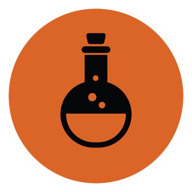 Sihirli iksir, illüstrasyon, beyaz arkaplanda vektör.