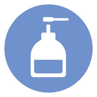 Liquid Hand soap, illustration, vector on white background.