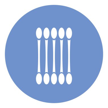 Pamuk çubukları, illüstrasyon, beyaz arkaplan üzerindeki vektör.