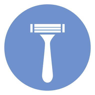 Shawing razor, illustration, vector on white background.