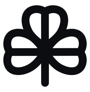 Heart shaped petals, illustration, vector on white background.