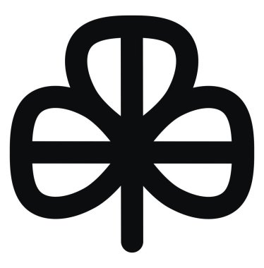 Minimalistic leaf, illustration, vector on white background.