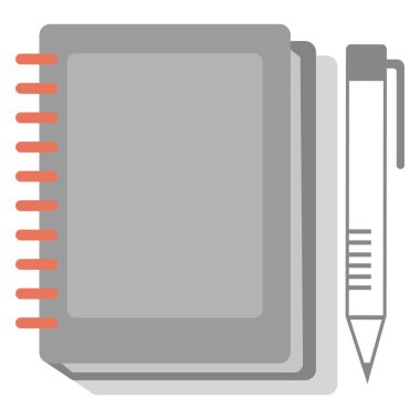 Okul kitabı, illüstrasyon, beyaz arkaplan üzerindeki vektör.