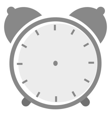 Alarm saati, illüstrasyon, beyaz arkaplan üzerindeki vektör.