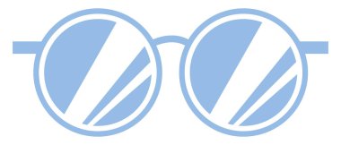 Koruma gözlükleri, illüstrasyon, beyaz arkaplanda vektör.