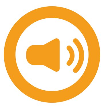 Sesi aç, illüstrasyon, beyaz arkaplan üzerindeki vektör.