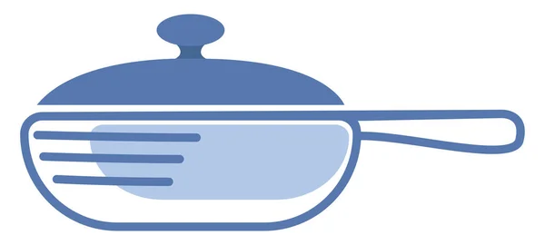 Pan Lid Illustration Vector White Background — 스톡 벡터