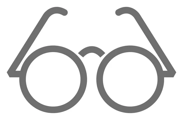 Silver Glasses Illustration Vector White Background — Stockový vektor