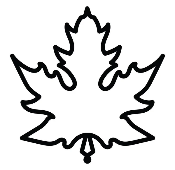 Weird Shaped Leaf Illustration Vector White Background — Διανυσματικό Αρχείο