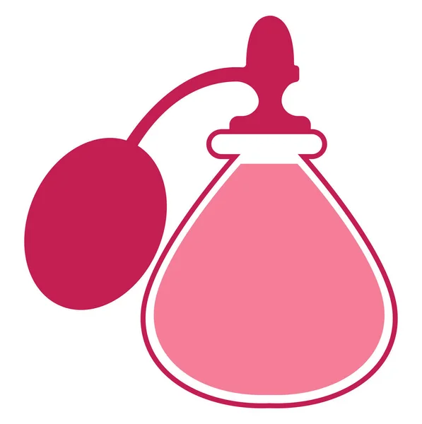 Pink Perfume Spray Pump Illustration Vector White Background — Vetor de Stock