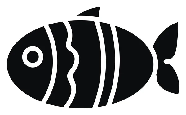 Fish Stripes Illustration Vector White Background — Vettoriale Stock
