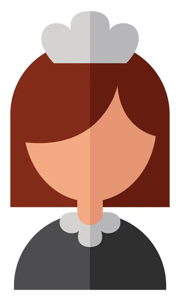 Femme Ménage Uniforme Illustration Vecteur Sur Fond Blanc — Image vectorielle