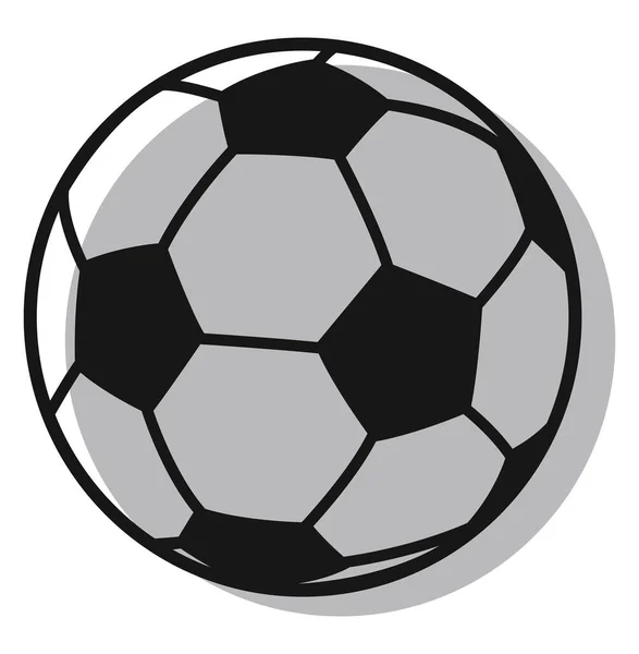 Voetbal Illustratie Vector Witte Achtergrond — Stockvector