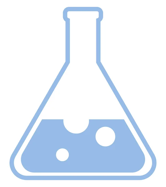 Botella Química Ilustración Vector Sobre Fondo Blanco — Vector de stock
