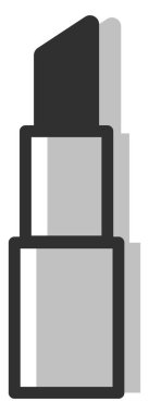 Gri ruj, illüstrasyon, beyaz arkaplanda vektör.