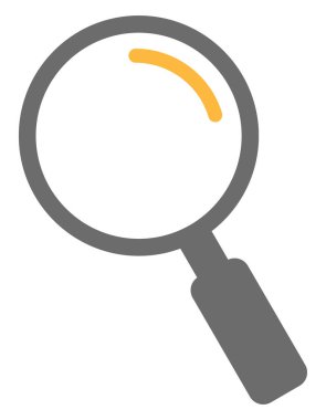 İş büyüteci, illüstrasyon, beyaz arkaplan üzerindeki vektör.