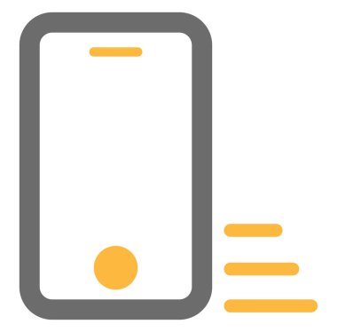 İş telefonu, illüstrasyon, beyaz arkaplan üzerindeki vektör.