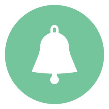 Bildirim zili, illüstrasyon, beyaz arkaplan üzerindeki vektör.