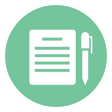 Önemli belge, illüstrasyon, beyaz arkaplan üzerindeki vektör.