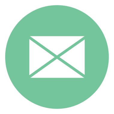 İletişim mektubu, illüstrasyon, beyaz arkaplan üzerindeki vektör.