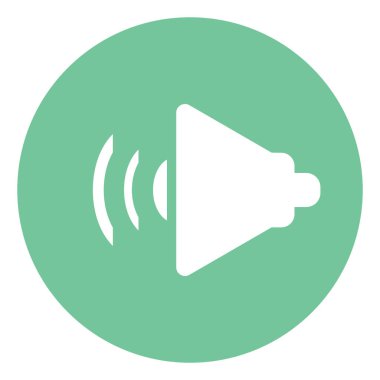 Beyaz konuşmacı, illüstrasyon, beyaz arkaplan üzerindeki vektör.