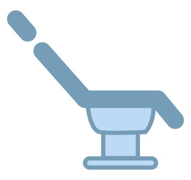 Dişçi sandalyesi, illüstrasyon, beyaz arkaplan üzerindeki vektör.