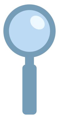 Diş büyüteci, illüstrasyon, beyaz arkaplan üzerindeki vektör.