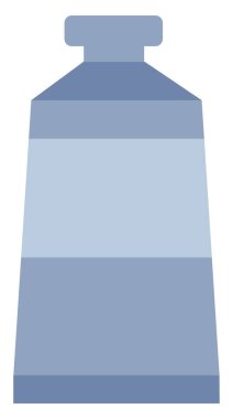 Mavi boya tüpü, illüstrasyon, beyaz arkaplanda vektör.