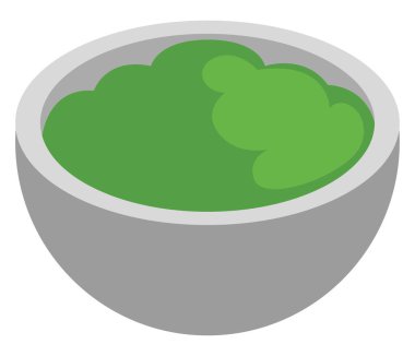 Asya wasabi, illüstrasyon, beyaz arkaplanda vektör