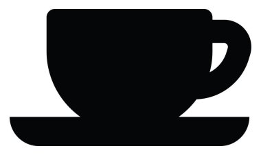 Siyah kahve, illüstrasyon, beyaz arka planda vektör.