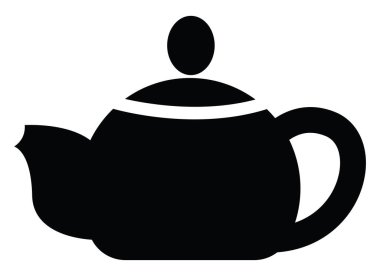 Küçük çaydanlık, illüstrasyon, beyaz arkaplan üzerindeki vektör