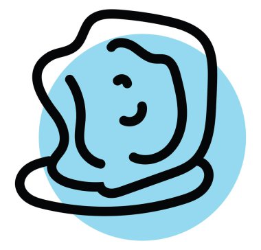 Erimiş şeker, illüstrasyon, beyaz arkaplanda vektör