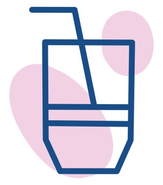 Votka soda, illüstrasyon, beyaz arka planda vektör.