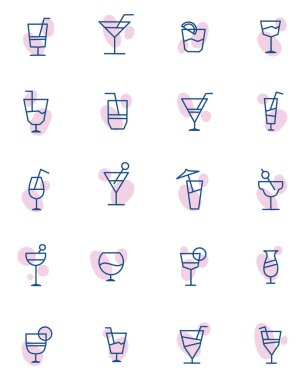 Alkolik kuyruk, illüstrasyon, beyaz arkaplan üzerindeki vektör