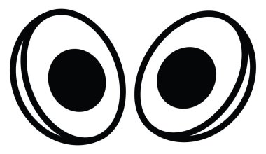 İkiye yumurta, illüstrasyon, beyaz arkaplan üzerindeki vektör