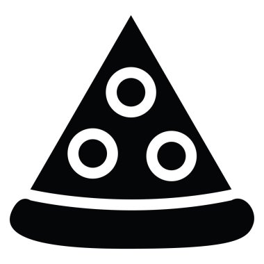 Peynirli pizza dilimi, resimli, beyaz arka planda vektör.